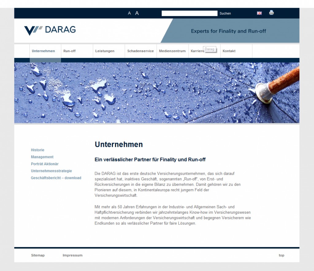 Darag Versicherung und Rückversicherung That's ad. communication